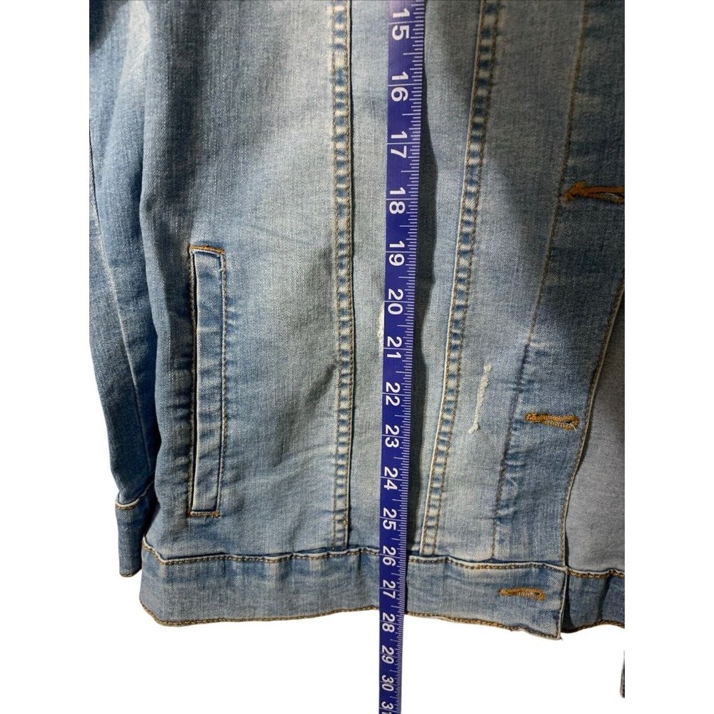 Hillsong Worship THERE IS MORE Denim Jacket Embroidered Long Sleeves Size M - Picture 8 of 9